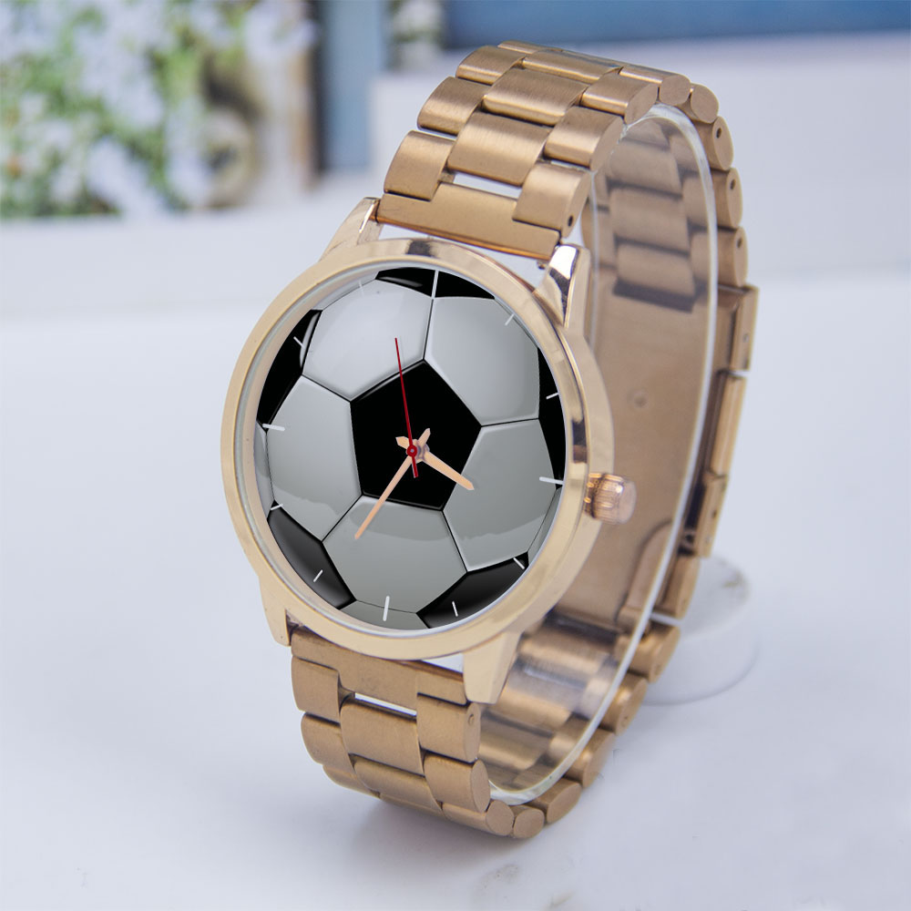 Jewellery Watch - Fútbol Diseño de fútbol Fans Plata