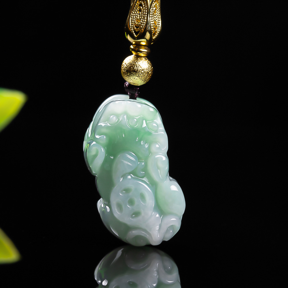 The Jewelry & Watches - Natural birmano una Esmeralda guisante verde