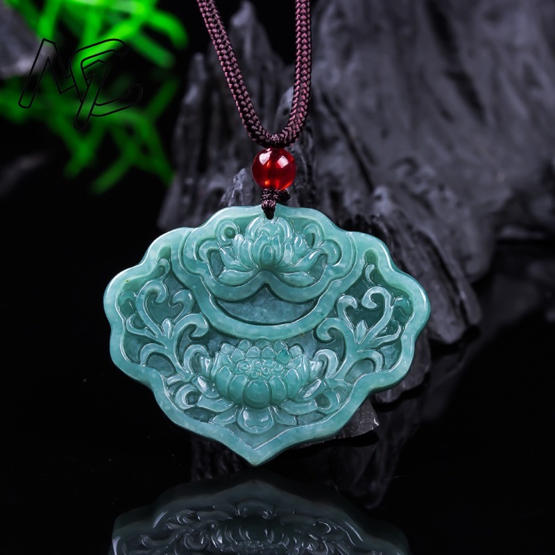 The Jewelry & Watches - Amuletos con colgante de loto Ruyi