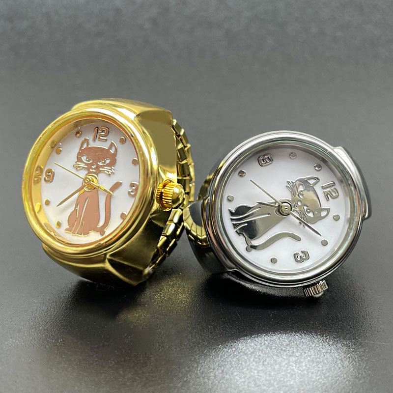 Vintage Jewelry Watches Women - WLP Punk moda gato Dial reloj