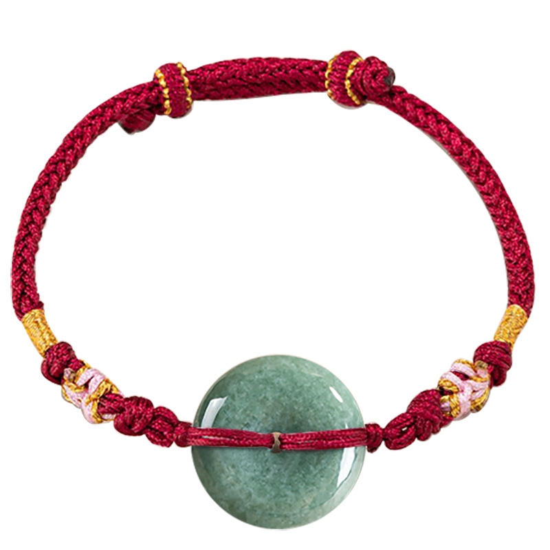 The Jewelry & Watches - Pulsera de donut de jadeíta verde