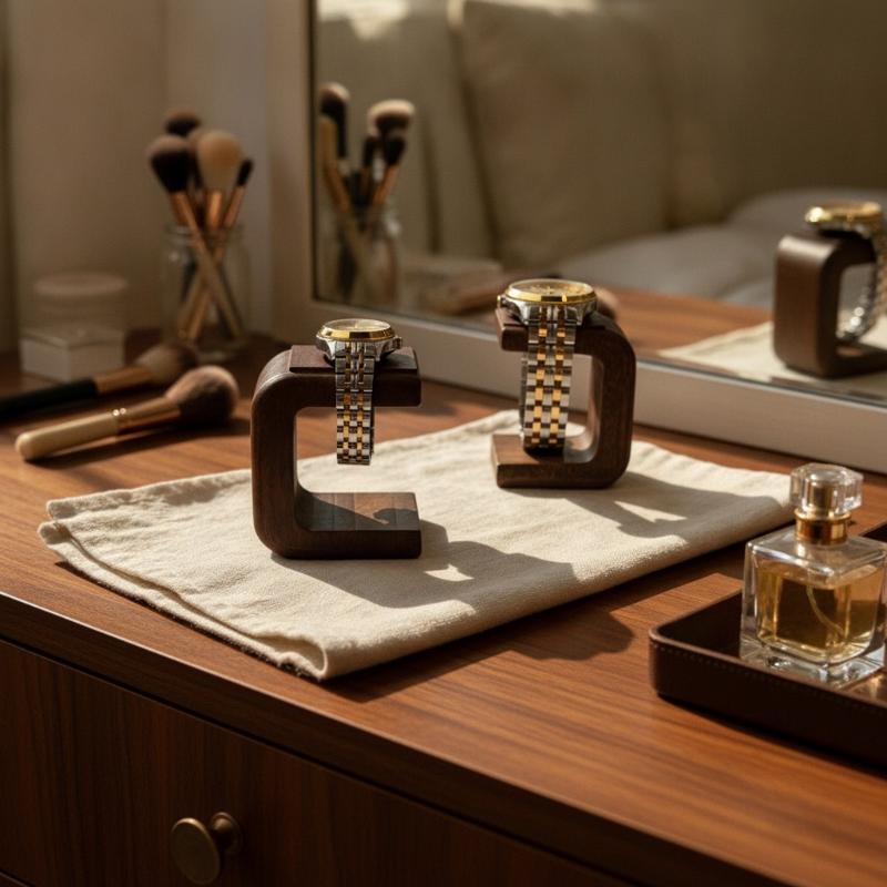 Jewellery Watch - Soporte Decorativo de Madera Sólida para
