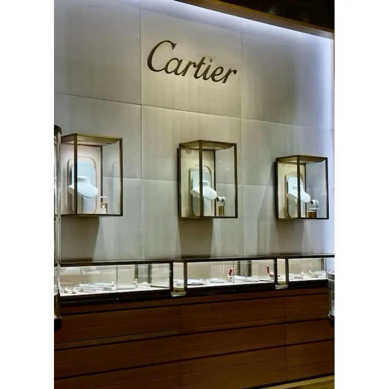 Vitrina de exhibición LED blan - Jewelry Store For Watches reseña y precio