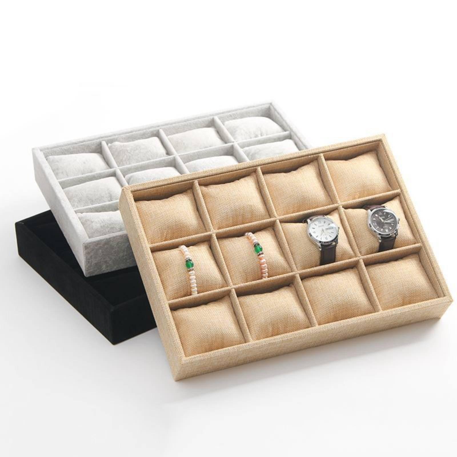 Caja de Joyería de Tela de Lin - Jewelry Store For Watches reseña y precio