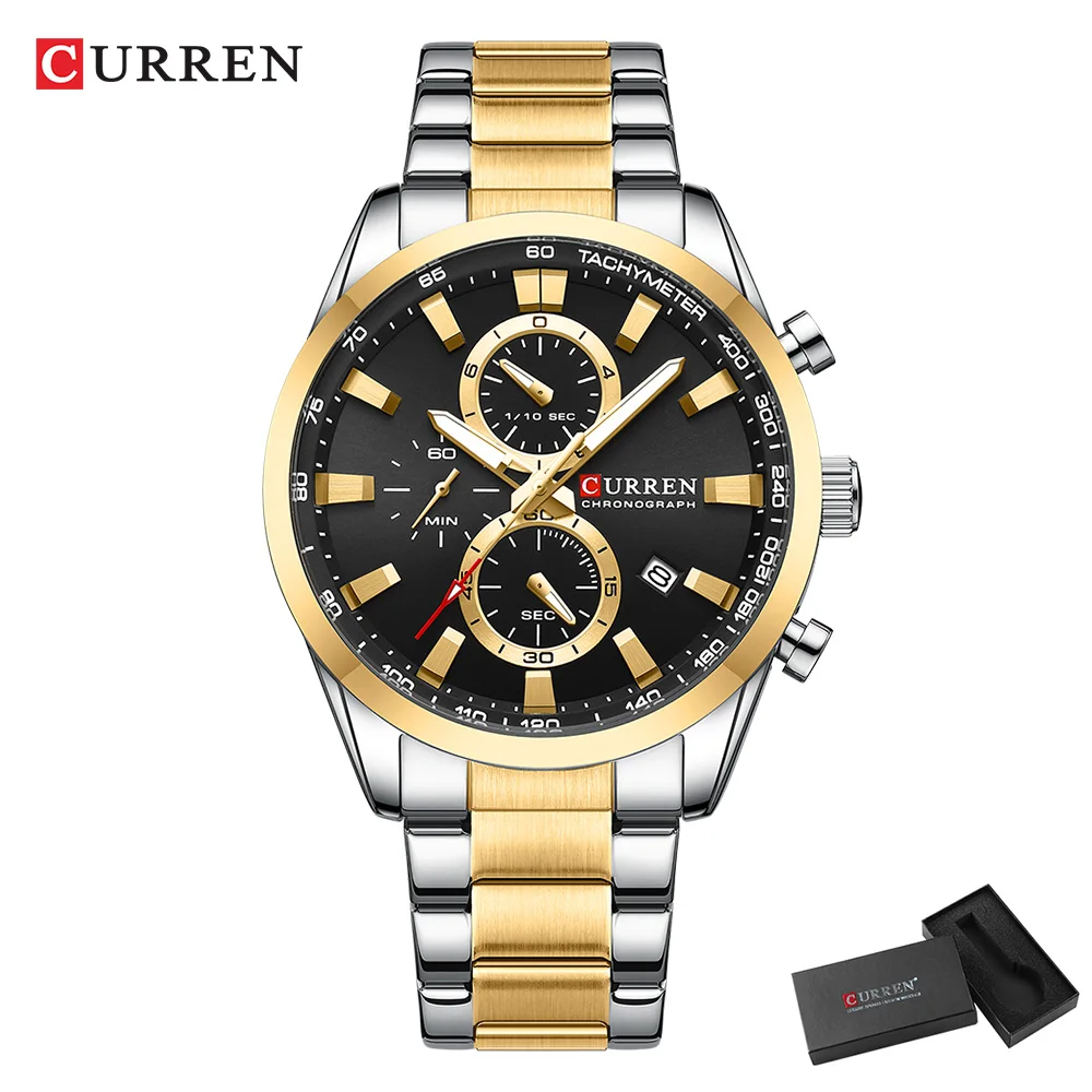 CURREN Casual cuarzo cronógraf - Jewellery Watch reseña y precio