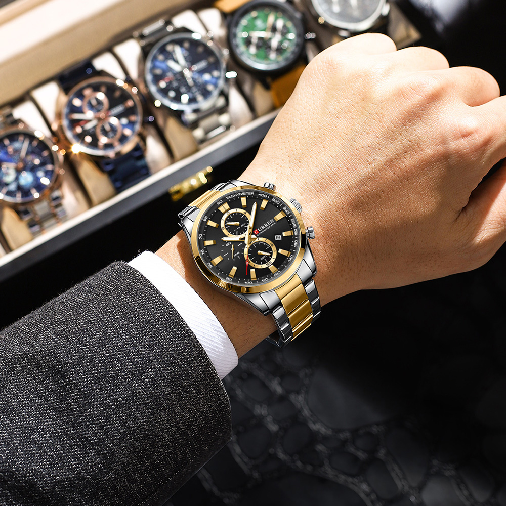 CURREN Casual cuarzo cronógraf - Jewellery Watch reseña y precio