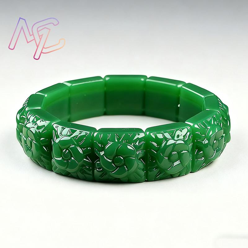 Pulsera de flor de Jade Real,  - The Jewelry & Watches reseña y precio