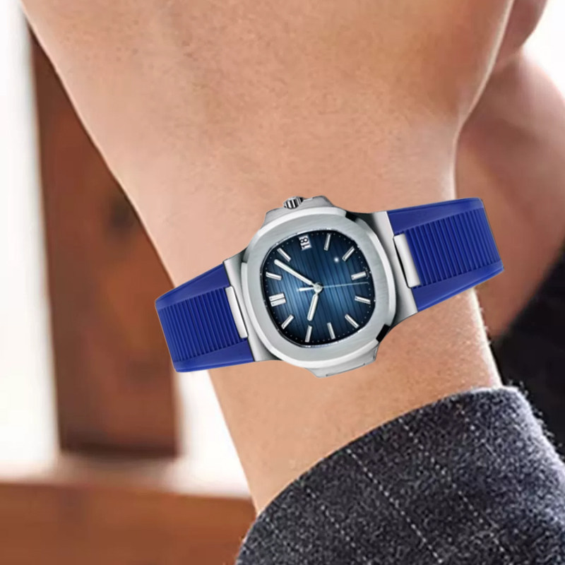 Correa de reloj de silicona im - Patek Philippe Watch Nautilus reseña y precio